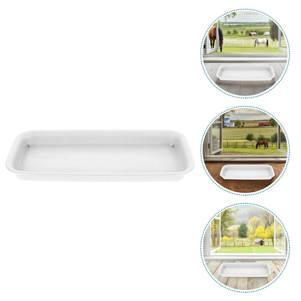  2pcs Planter Drip Trays Rectangular Flowerpot Saucers Water Catcher Saucers for - Image 4 of 4