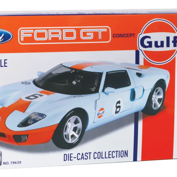 Motormax 1/12 Scale Model Car 79639 Ford GT Concept Gulf No 6