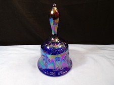 Joe St. Clair Blue Carnival Glass ACGA 10th Annual Convention Souvenir Bell