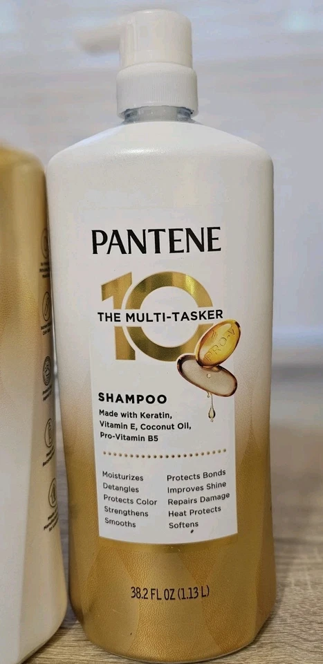 Pantene The Multi-Tasker 10 SHAMPOO & CONDITIONER, 38.2 fl oz  - Image 4 of 4