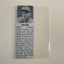 Eddie Miller & Dick Coffman Boston Bees 1940 Annual Baseball Picture