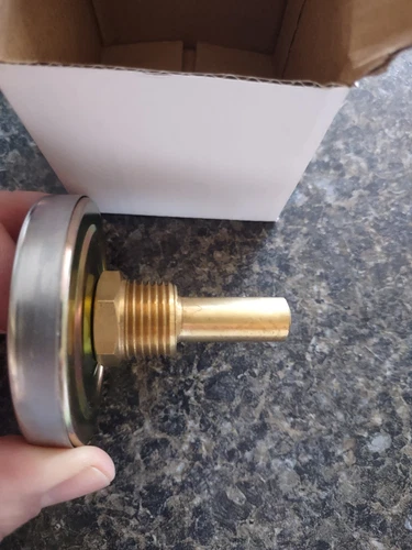 Jones Stephens J40703 2-1/2” Dial 30-250F 1/2” MNPT Connection Thermometer - New - Picture 4 of 5