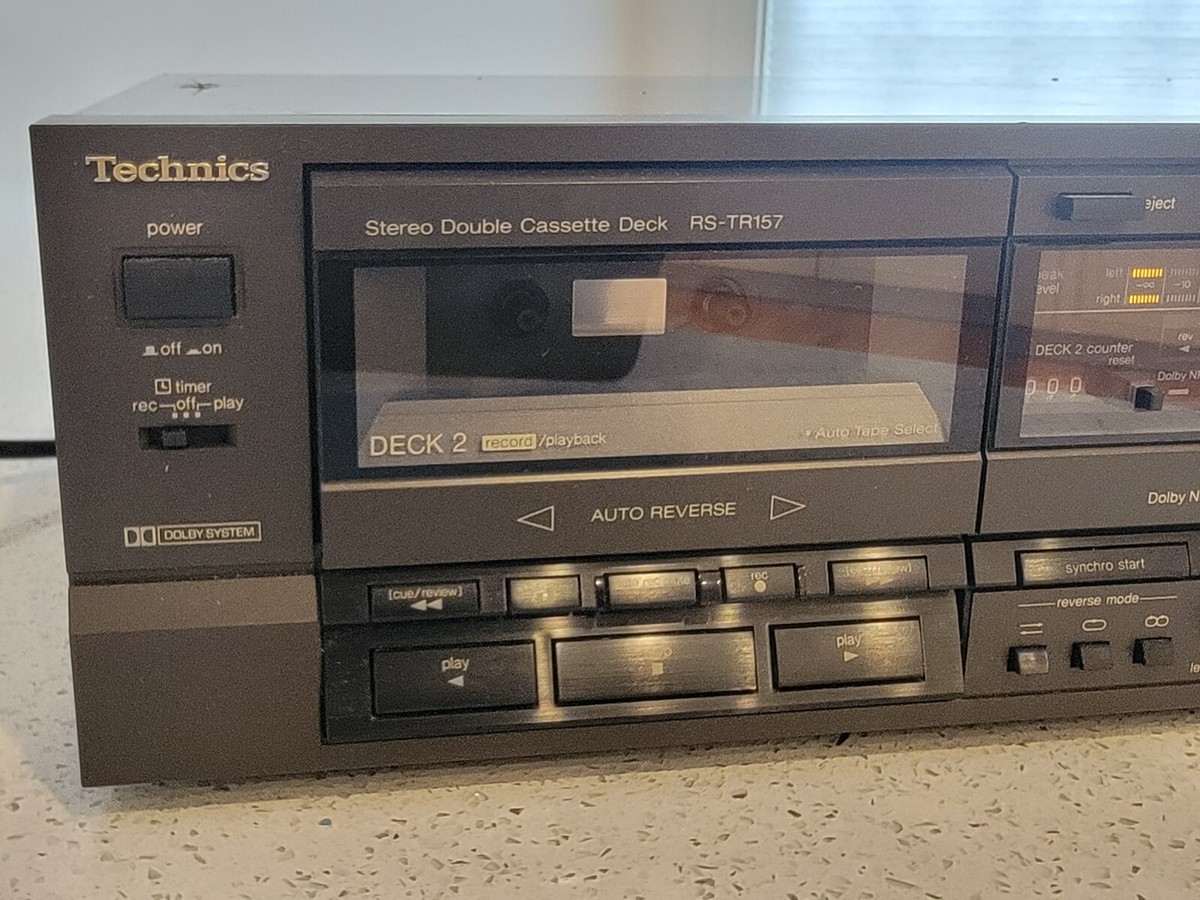 Technics RS-TR157 Double Cassette Deck Dual Stereo Auto Reverse | eBay