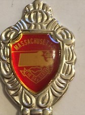 Vintage Souvenir Spoon US Collectible Massachusetts The Day State