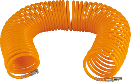 TUBO ARIA COMPRESSA FLESSIBILE PER COMPRESSORE 15 METRI RACCORDO SPIRALE (18331)