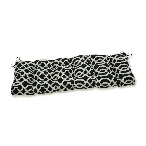 Novelty Rectangular Outdoor Bench Cushion in Black
