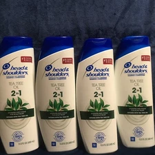 4***Head & Shoulders Tea Tree Oil 2 In 1  Shampoo 13.5 oz Hydrates & Cools