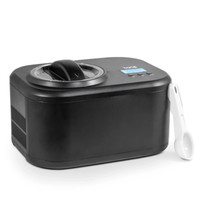 Ice Cream Maker 1L, Automatic Churning, Fast Freeze Yogurt, Black Baridi DH238 A