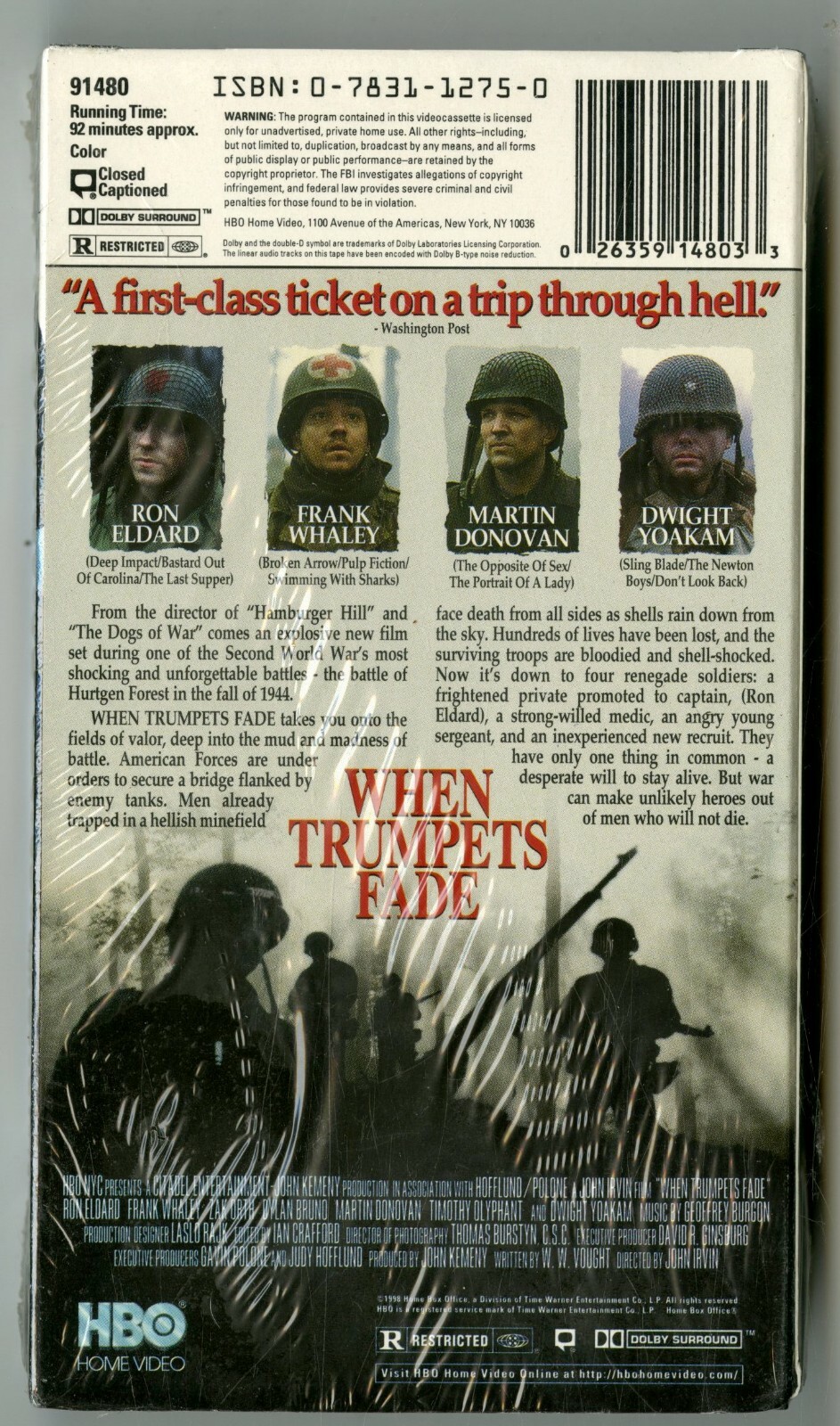 When Trumpets Fade (VHS, 1998) for sale online eBay