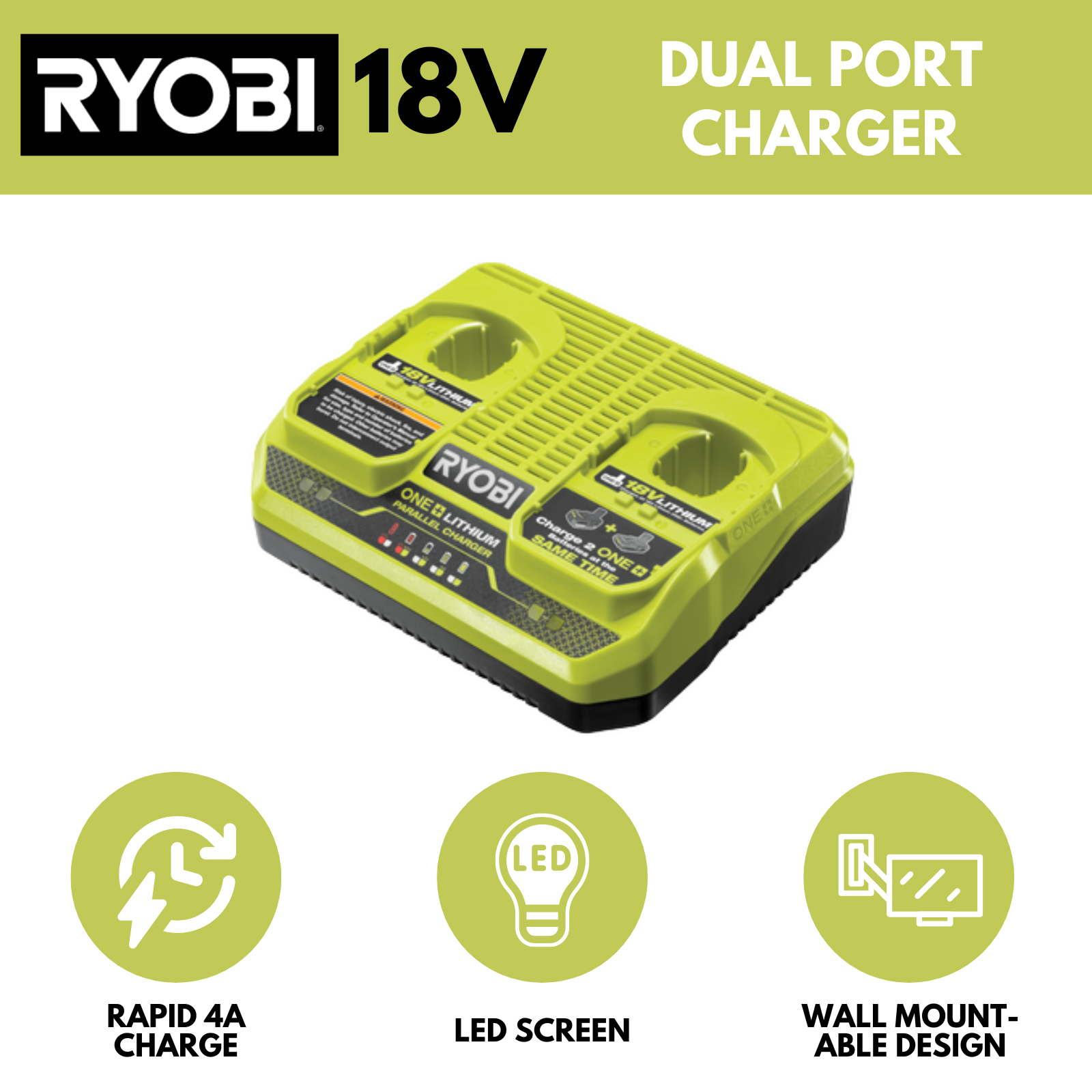 RYOBI ONE+ Lawn Scarifier Aerator Cordless 18V Dethatcher Battery