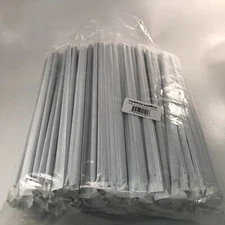 [300 Count] Individually Wrapped, Restaurant Grade Drinking Straws BLACK 9" Long