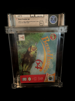N64 Bass Hunter 64 Sealed WATA 7.5 A+ POP 1