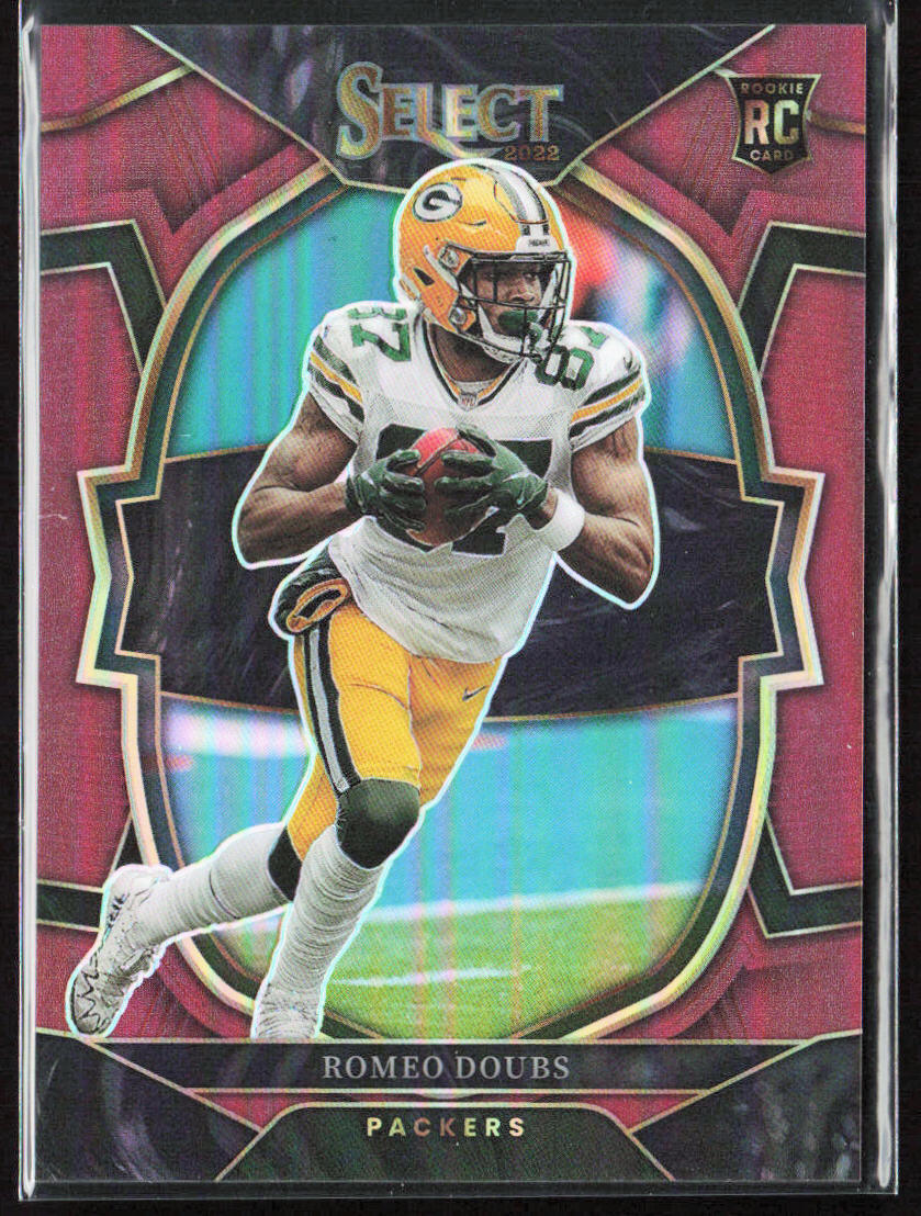 2022 Panini Select Romeo Doubs Concourse Maroon Prizm Rookie /149 #54 Packers