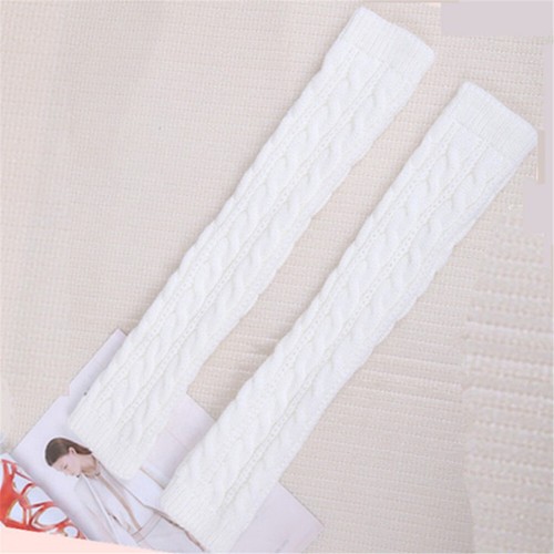 Womens Warm Knitted Fingerless Gloves Wrist Arm Warmers Winter Soft Thick Mitten - Picture 15 of 19