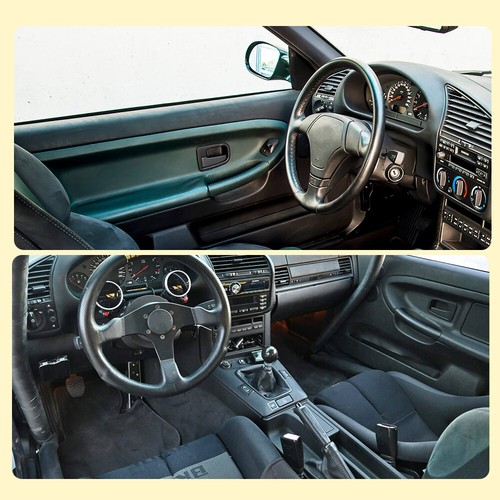 Black Interior Right&Left Door Handle For Trims 1992 1993-1999 BMW 3-Series E36 - Picture 10 of 16
