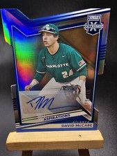 David McCabe 2022 Panini Elite Blue Aspirations Die-Cut Auto #'d/49 Braves RC
