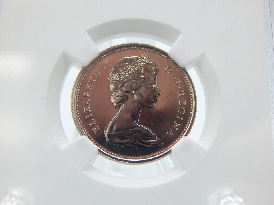 1973 CANADA 25C LARGE BUST UNCIRCULATED SET ISSUE NGC Grade MS 63 #BT15 - Image 2 of 4