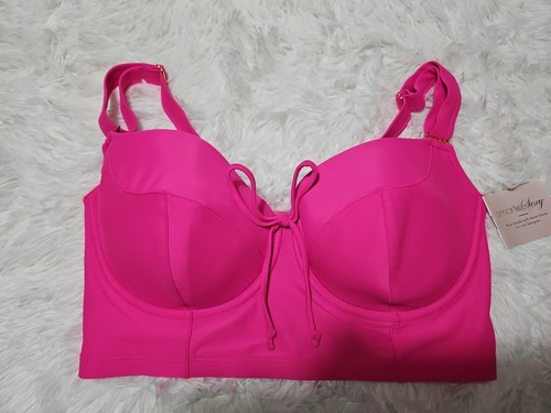 NWT Smart & Sexy Hot Pink Swim Top Size 34DDD SO CUTE!!! - Picture 3 of 6