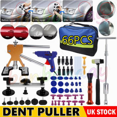 PDR Car Paintless Kit Dent Puller Lifter Repair Removal Hail Tabs,Glue ...