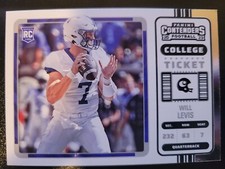 2023 Panini Chronicles Draft Picks Will Levis RC #2 - Contenders College Ticket