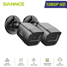 SANNCE 2pcs Outdoor 1080P Video CCTV Security Camera IR Night Vision Home System