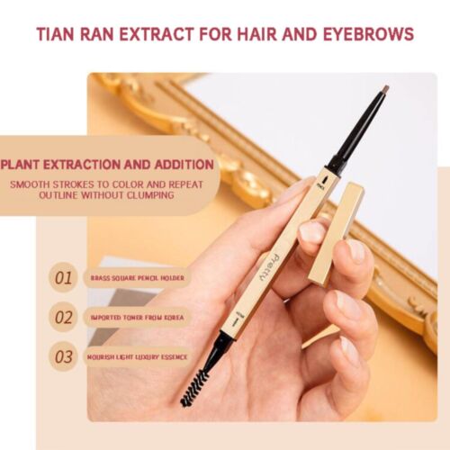 Small Gold Chopsticks Eyebrow Pencil Double Ended Triangular Eyebrow Pencils - Picture 9 of 38