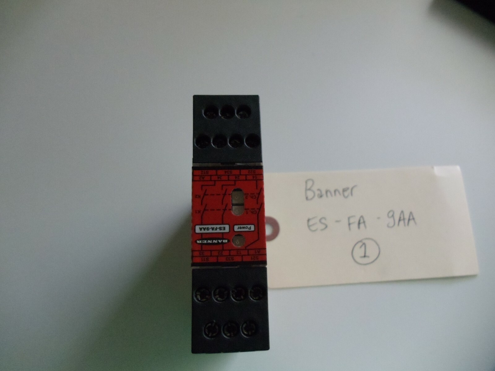 Banner Engineering Emergency Stop Safety Relay Module Es Fa 9aa