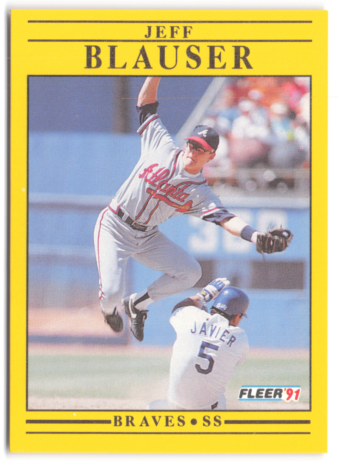 1991 Fleer #683 Jeff Blauser