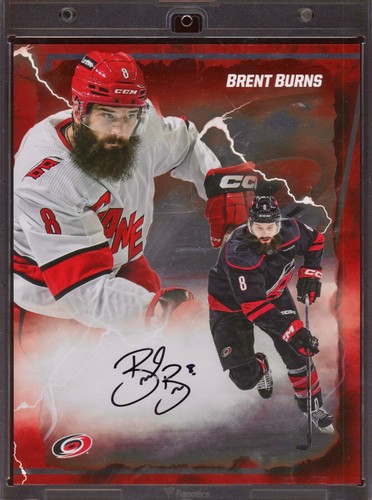 2024 FANATICS EMANATE - BRENT BURNS RED PARALLEL TO /5 ON CARD AUTO