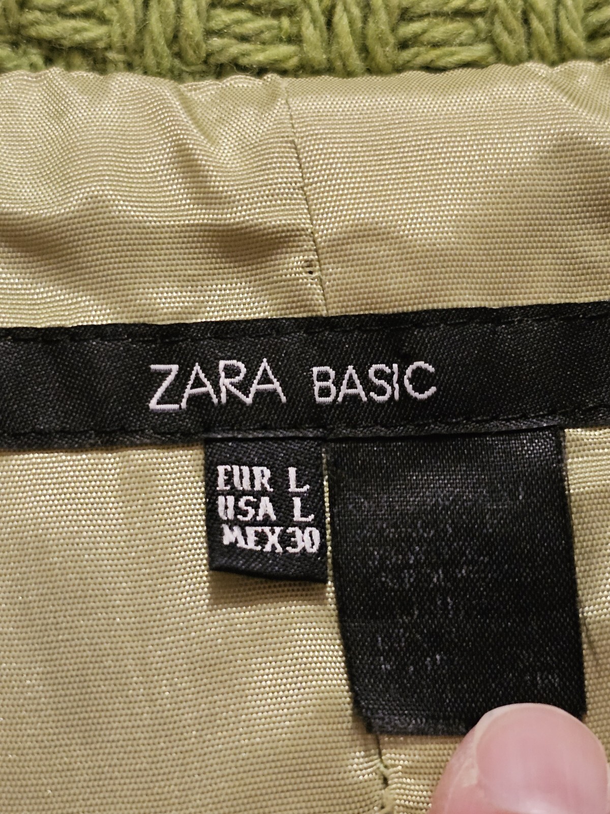 Zara Basic Glen Textured Double Breasted Blazer L… - image 5