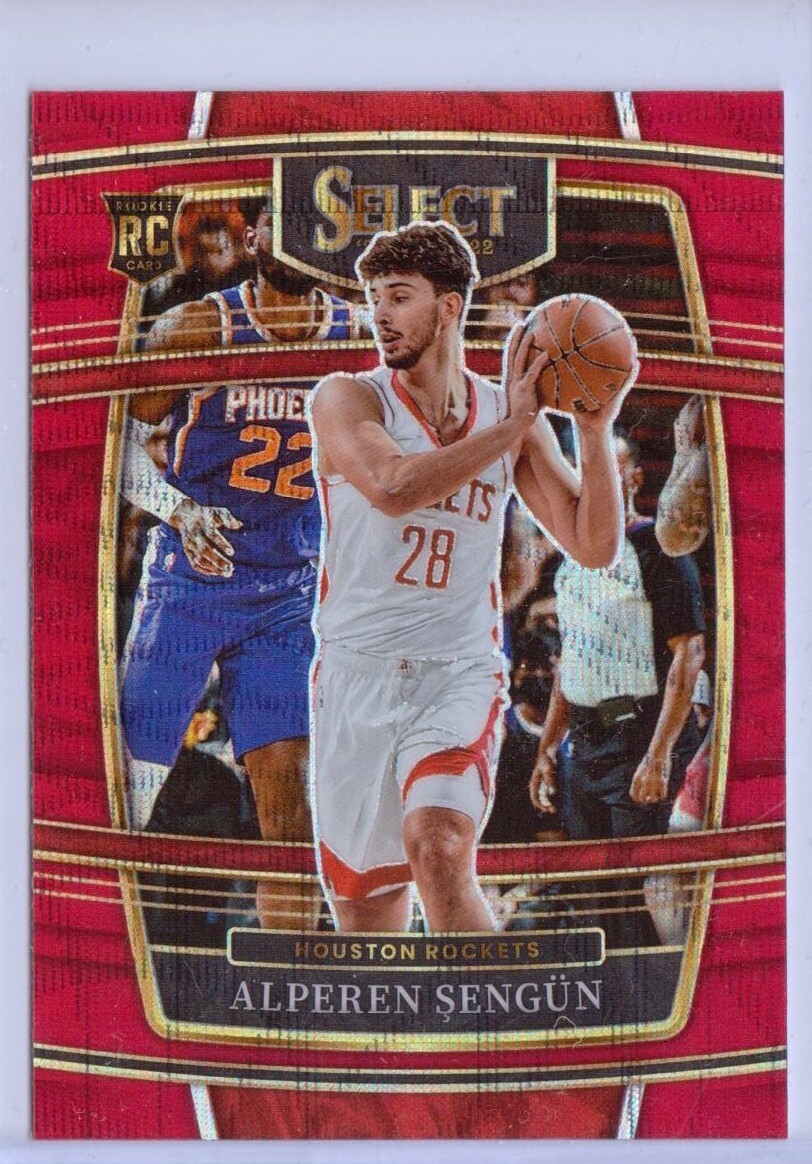 2021-22 Select Red Wave Prizm #19 Alperen Sengun RC - Houston Rockets