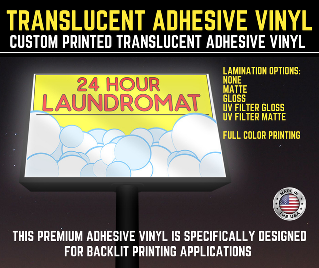 Custom Backlit Self Adhesive Vinyl Translucent I BACKLIT Printing application | eBay