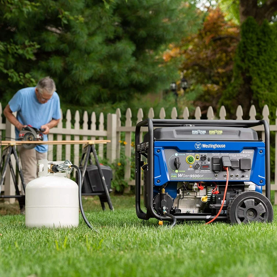 Westinghouse 12,500-W Portable Dual Fuel Gas Powered Generator with Remote Start - Image 4 of 4