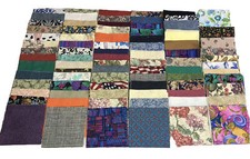 Lot of 400 Cotton Fabric Pre-Cut 5" Squares Quilt Sewing Craft Queen Size Q2