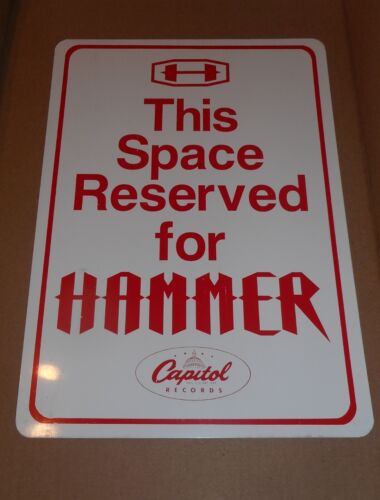 MC HAMMER - ORIGINAL PROMO PARKING SIGN - Afbeelding 1 van 1
