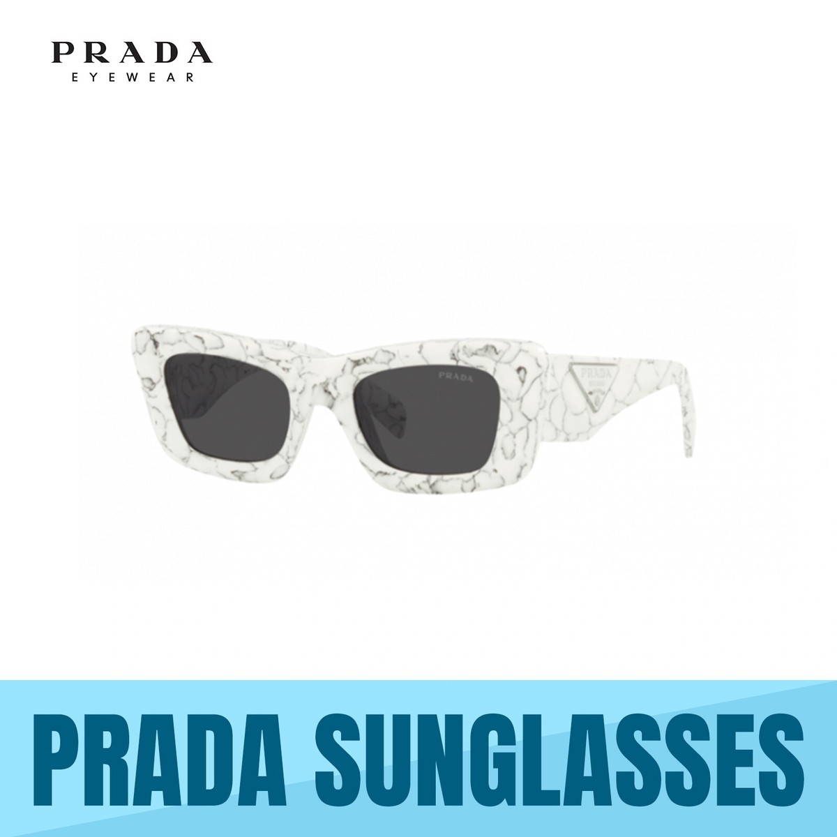 PRADA サングラス　グレー Slate Gray Lenses Prada Symbole sunglasses | PRADA