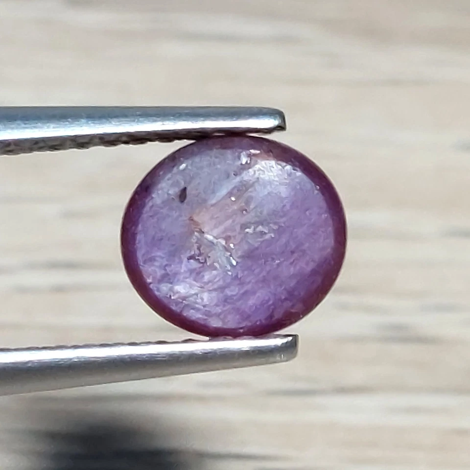 1.80 克拉 正品 OVAL CABOCHON 天然星星 红宝石散装宝石 — 第 3/3 张图片