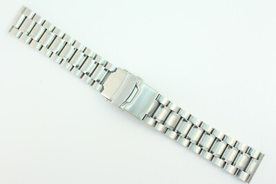 Uhrenarmband 20mm Massiv Edelstahl Solid Stainless Steel Länge: L  Top-Qualität