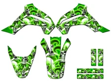 2021-2022 KLX 140 R RL JESTER Green Senge Graphics Kit Compatible with Kawasaki