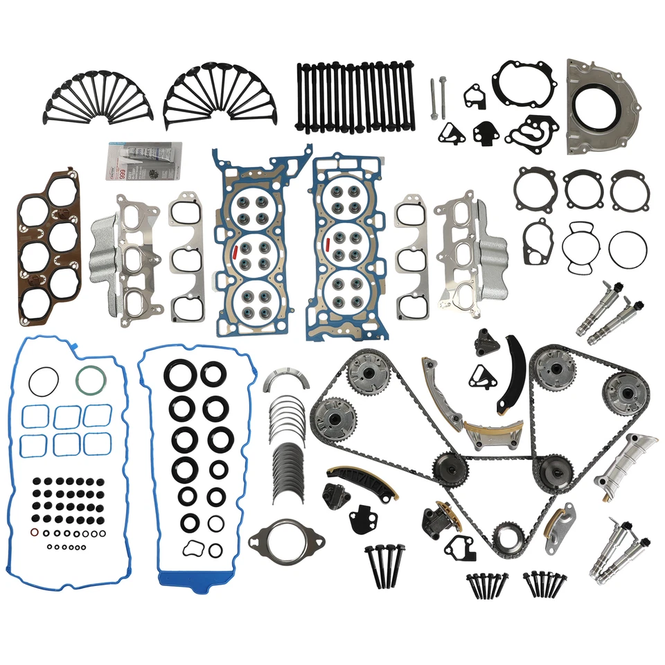 Kit de cadena de distribución con juego de juntas de cabeza para 09-16 Chevrolet GMC Buick Cadillac 3,6 L Foto 4 de 4