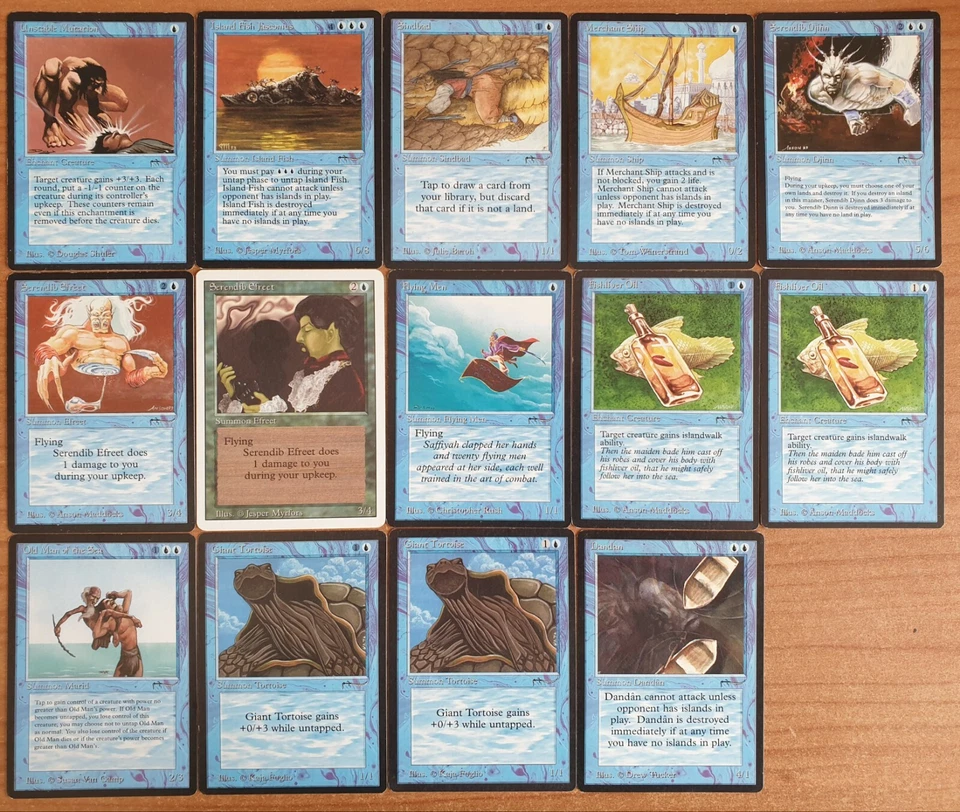 Arabian Nights 1993 - Full Set (92 Cards) - Magic The Gathering - MTG - Immagine 4 di 4