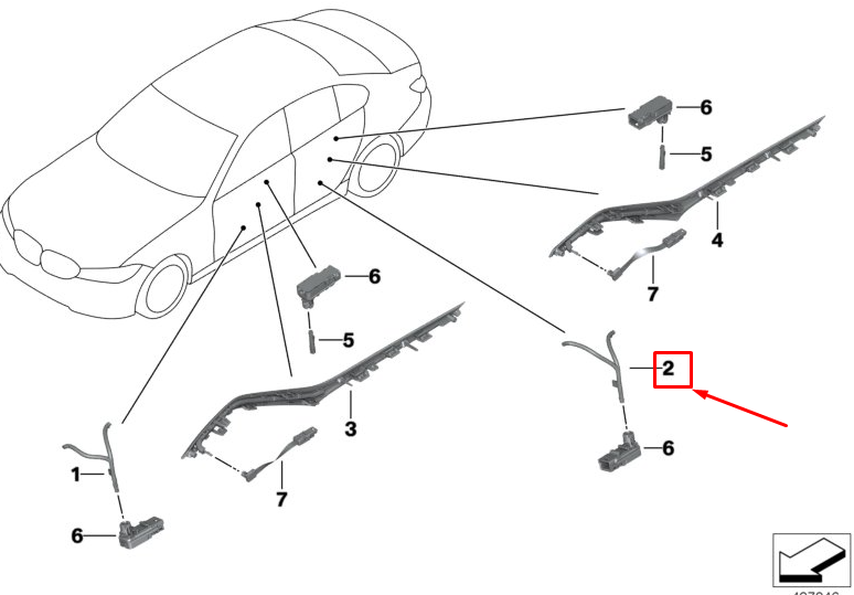 Original BMW Fibre Optic Cable Door Pocket 63316998141 for sale 