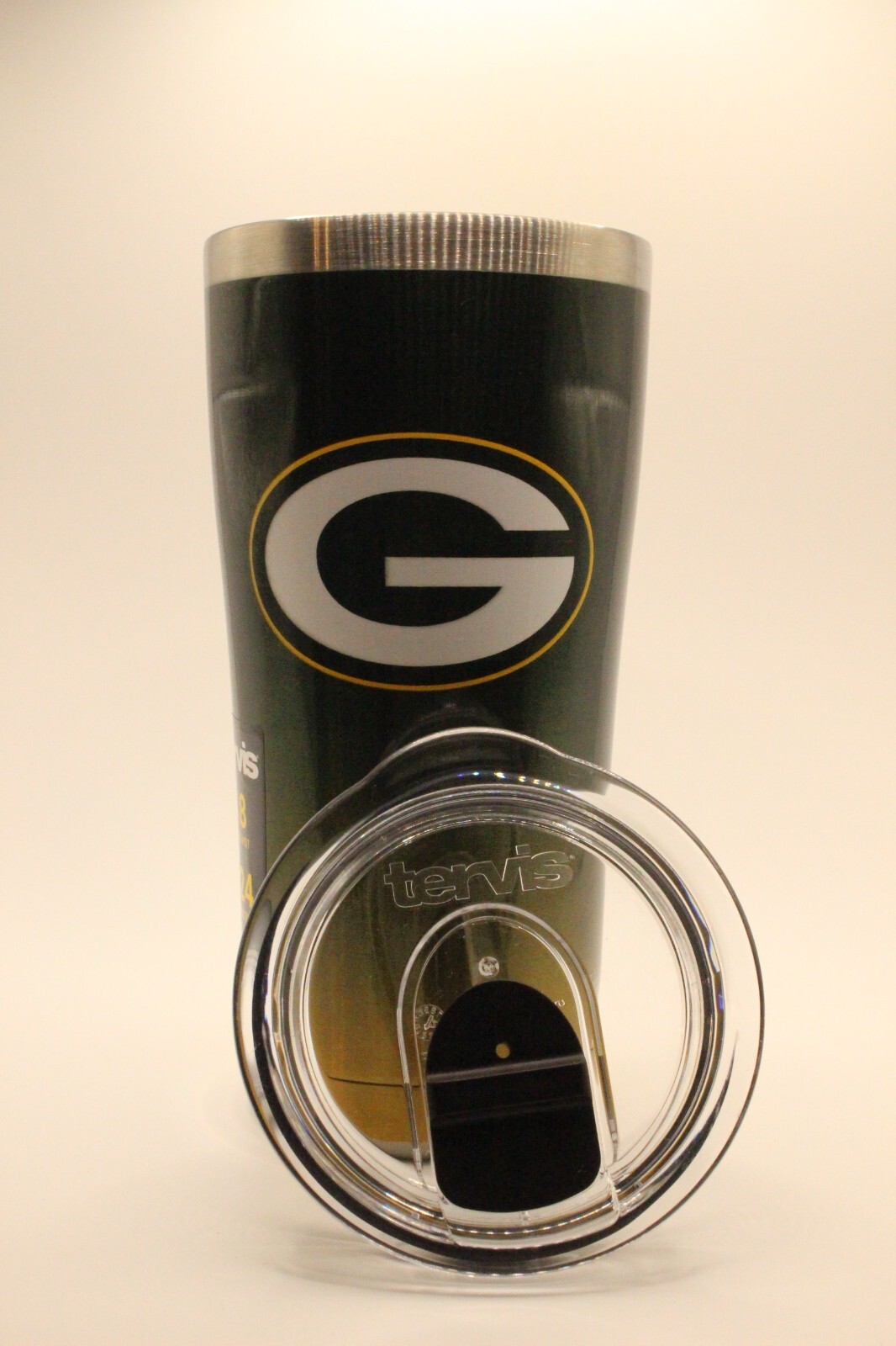 Tervis Green Bay Packers 20oz Ombre Stainless Steel Tumbler with Lid NEW