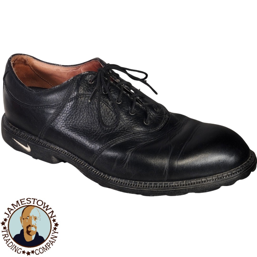 Nike Air Mens Kempshall Last 991012 PA2 Black Leather Golf Nike Air Mens Kempshall Last 991012 PA2 Black Leather Golf