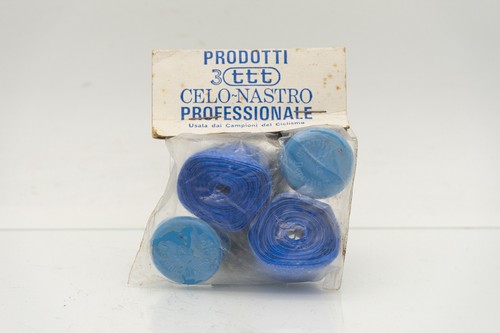 Nos 3ttt BLAU GLATT CELLO LENKERBAND VINTAGE RENNRAD FAHRRAD 70er 80er 3t - Bild 2 von 3