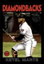 2021 Topps #86B-89 Ketel Marte /299 1986 Baseball 35th Anniversary Black
