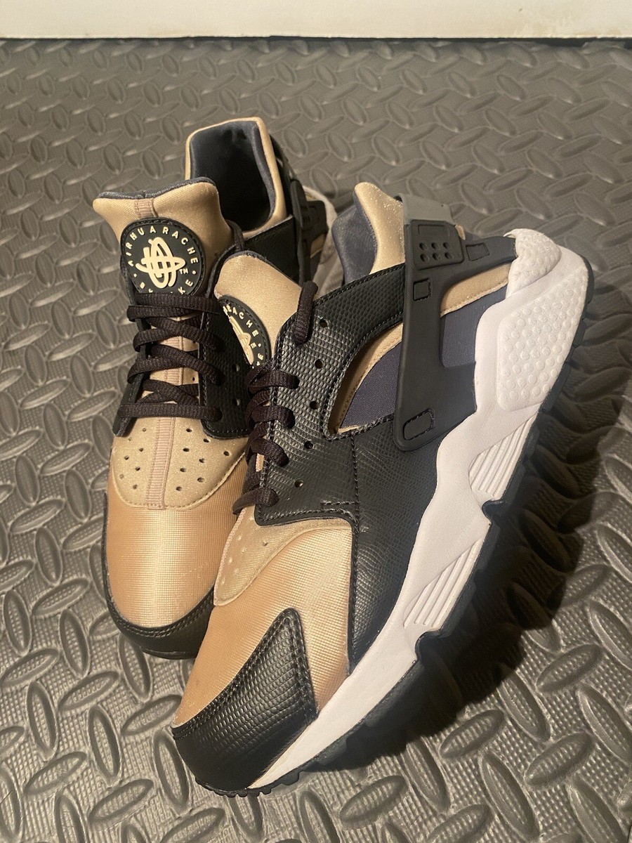 Nike Air Huarache Run Size Womens Shoe 634835-019 Oatmeal Grey