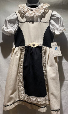 Isar Trachten Kinder /Mädchen Dirndl Landhaus Stil Gr. 116 Neu mit Etikett