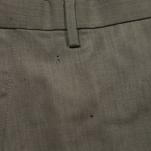 New Banana Republic 100% Wool Dress Pants Mens 32 x 34 Slim Khaki *Holes* - Foto 9 di 21