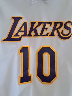 2012 Adidas Los Angeles Lakers Steve Nash 10 White Swingman Jersey